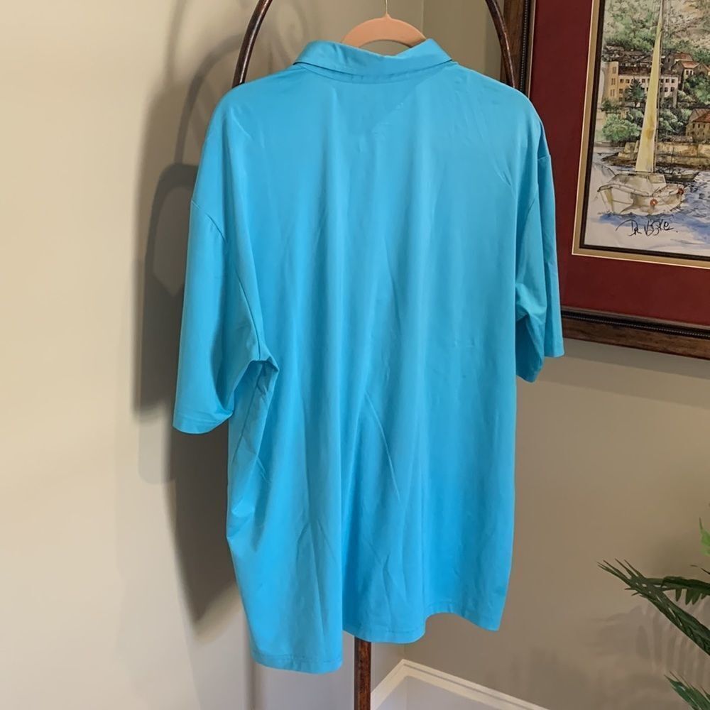 XL Blue Button Down Polo - Picture 2 of 8